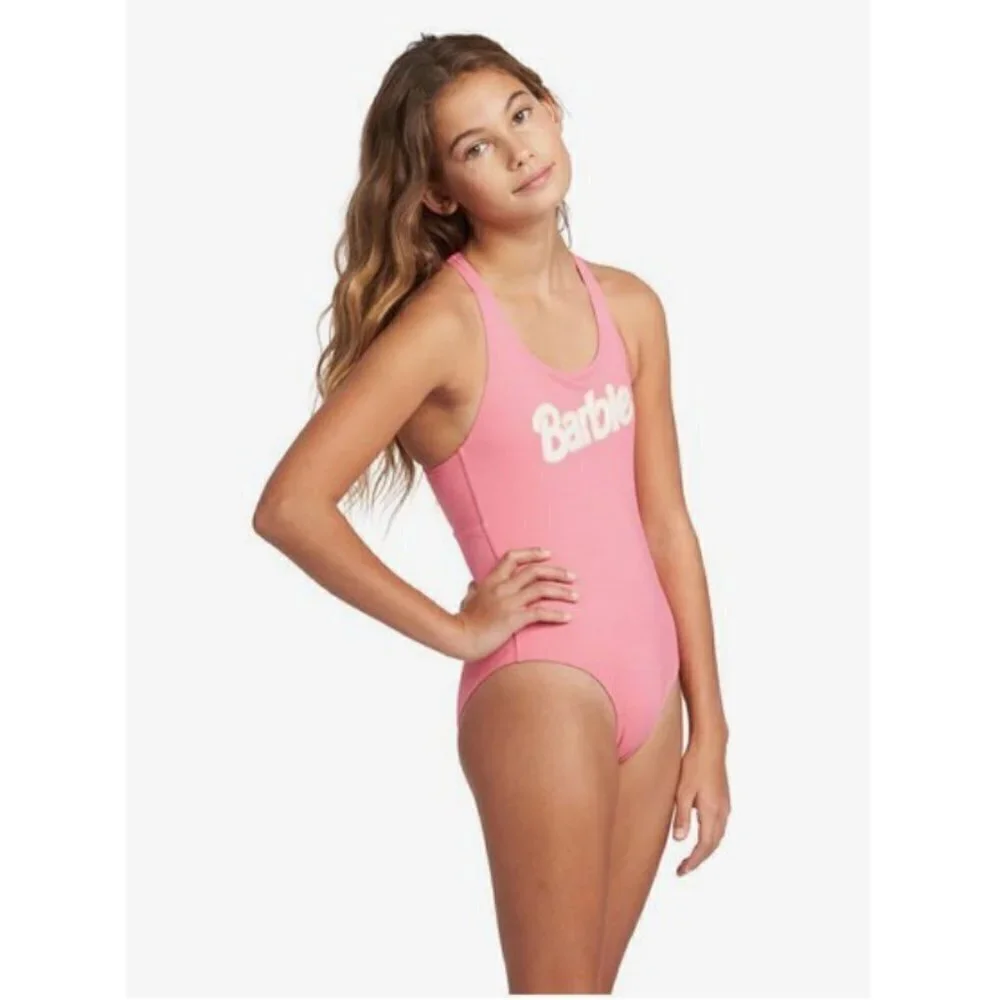 💕BARBIE x ROXY💕 One Piece Swimsuit Pink Lemonade